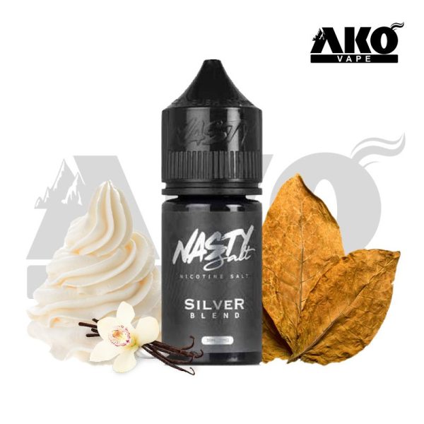 سالت نیکوتین تنباکو خامه نستی NASTY SILVER BLEND | آکو ویپ