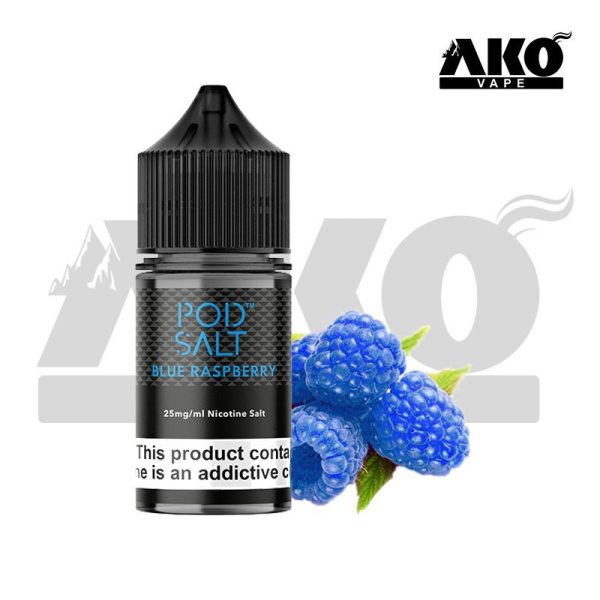سالت نیکوتین تمشک آبی پاد سالت pod salt blue raspberry