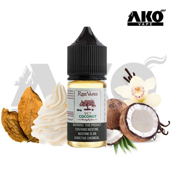 سالت نیکوتین تنباکو نارگیل رایپ ویپز RIPE VAPES VCT COCONUT