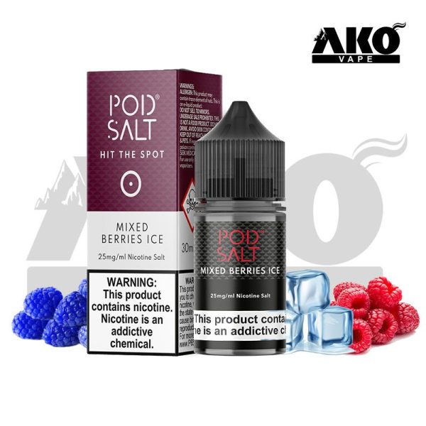سالت نیکوتین میکس بری یخ پاد سالت Pod Salt Mixed Berries ICE