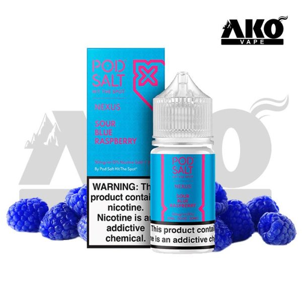 سالت نیکوتین تمشک آبی ترش پاد سالت Pod Salt Nexus Sour Blue Raspberry