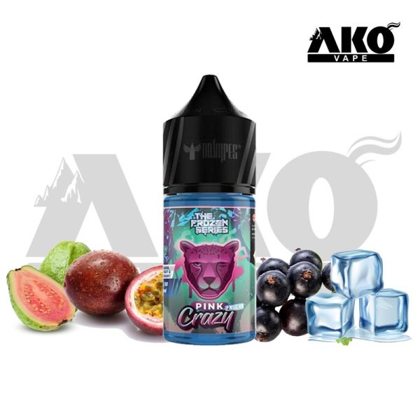 سالت نیکوتین انگور فرنگی پشن فروت گوآوا یخ دکتر ویپز Dr Vapes Pink Frozen Crazy salt
