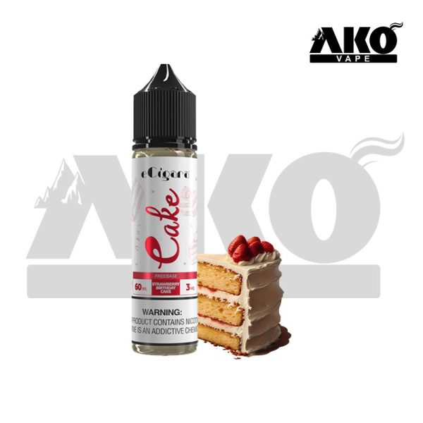 جویس کیک توت فرنگی ای سیگارا Ecigara Strawberry Cake juice