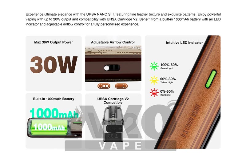 پاد سیستم اورسا نانو اس ۲ لاست ویپ Lost Vape Ursa Nano S2 1 پاد سیستم اورسا نانو اس ۲ لاست ویپ Lost Vape Ursa Nano S2